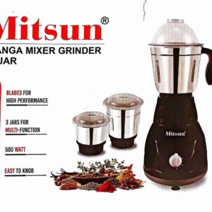 Mitsun Ganga 3-Jar Mixie 500W