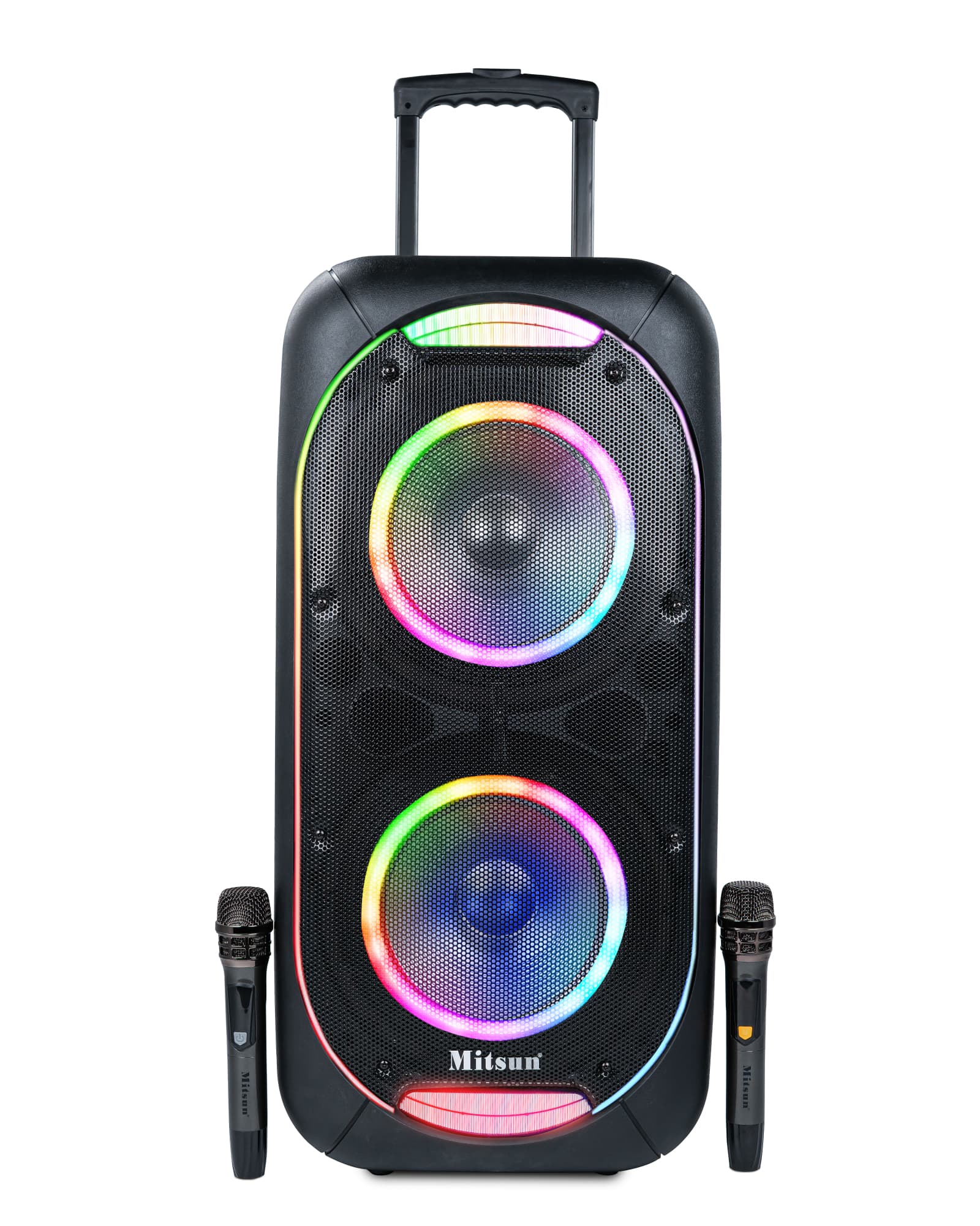 Mitsun 12″ Trolley Bluetooth Dual Speaker MIT-PS-1220
