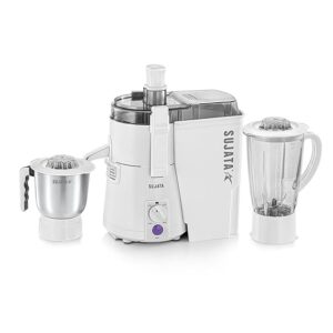 Sujata Powermatic Plus 900 Watts Juicer Mixer Grinder, (White)