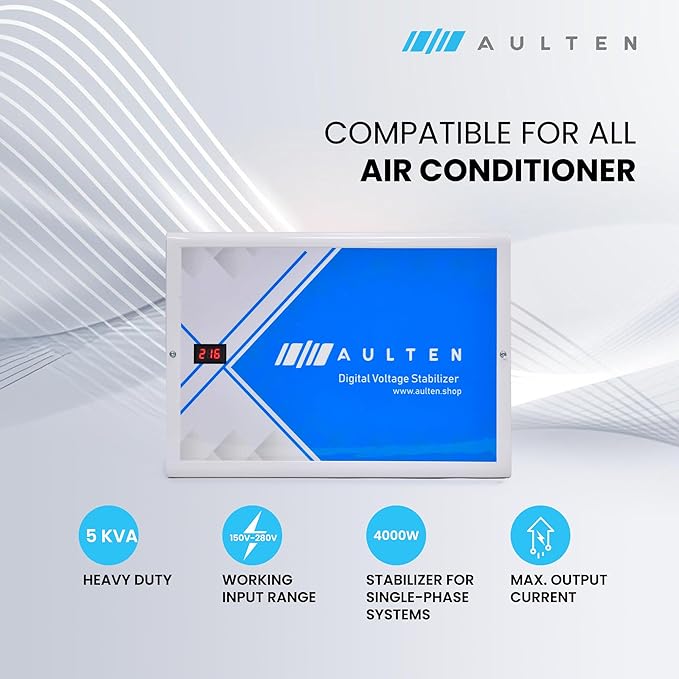 AULTEN Digital Voltage Stabilizer AD023 (White) - Image 4