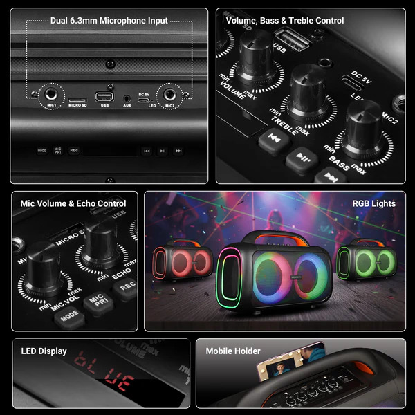 Zebronics Zeb vibe 200, Portable Bluetooth Speaker - Image 2