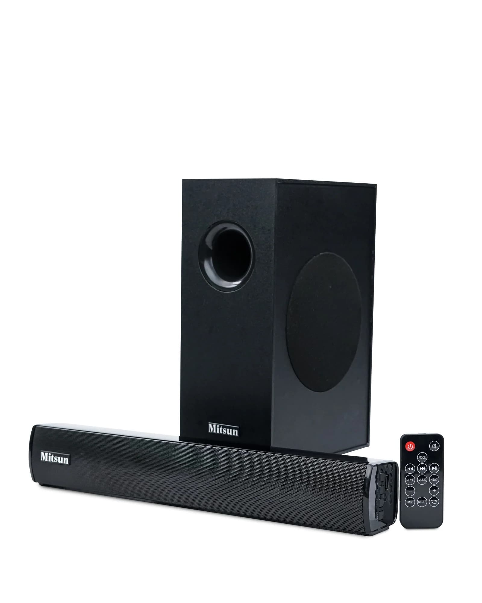 MITSUN Sounbar with Subwoofer 60 watts, Bluerooth Connectivity, (MIT-SB-18) - Image 2