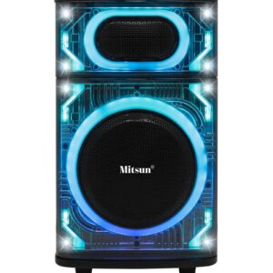 MITSUN 10'' Portable Bluetooth Trolly Speaker, (MIT-LUMEN-10)