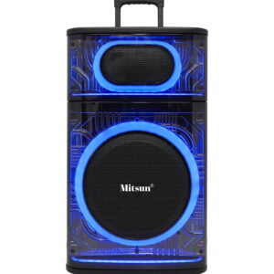 MITSUN 12'' Bluetooth Trolly Speaker, Portable And Rechargeable, (MIT-LUMEN-12)
