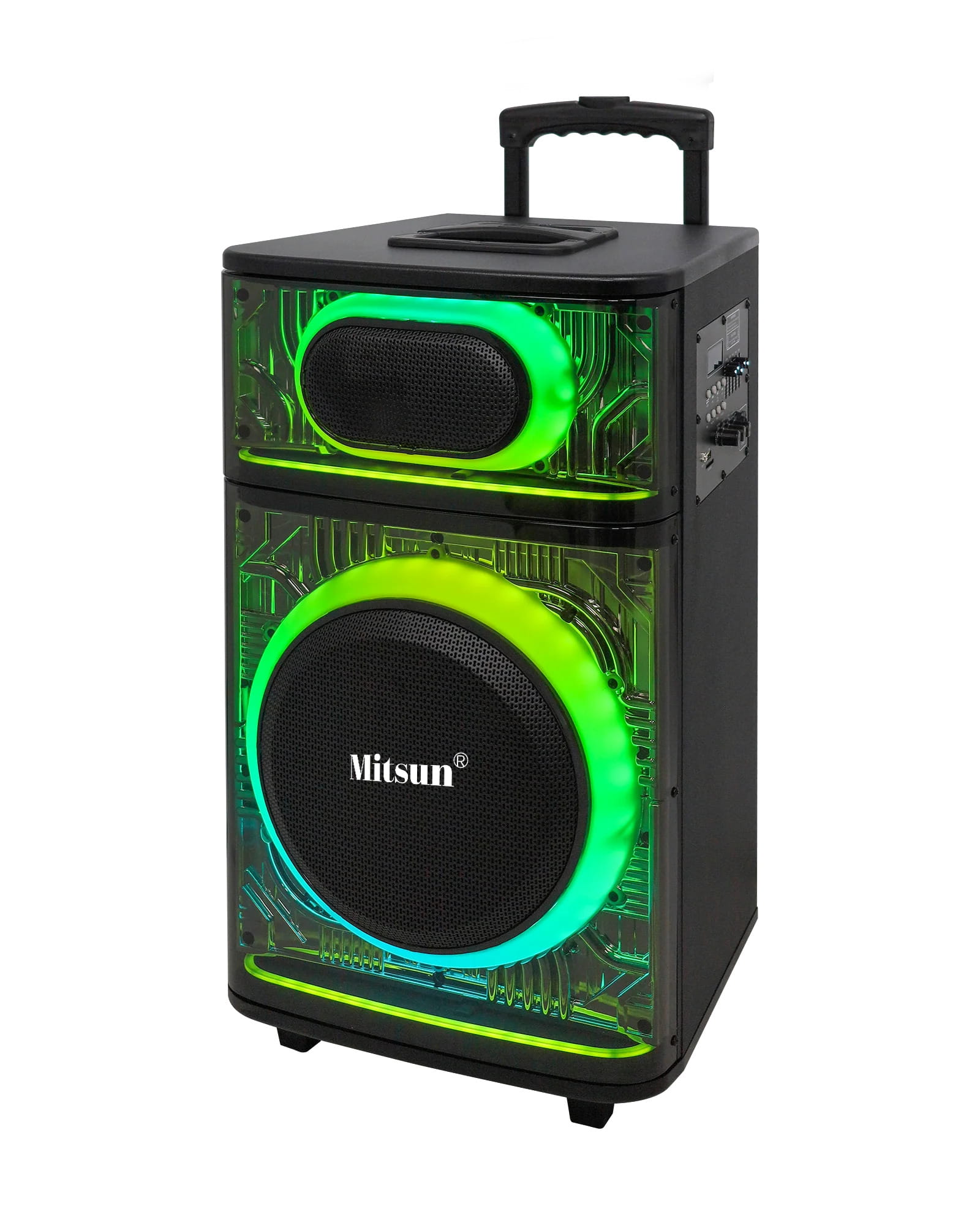 MITSUN 12'' Bluetooth Trolly Speaker, Portable And Rechargeable, (MIT-LUMEN-12) - Image 2